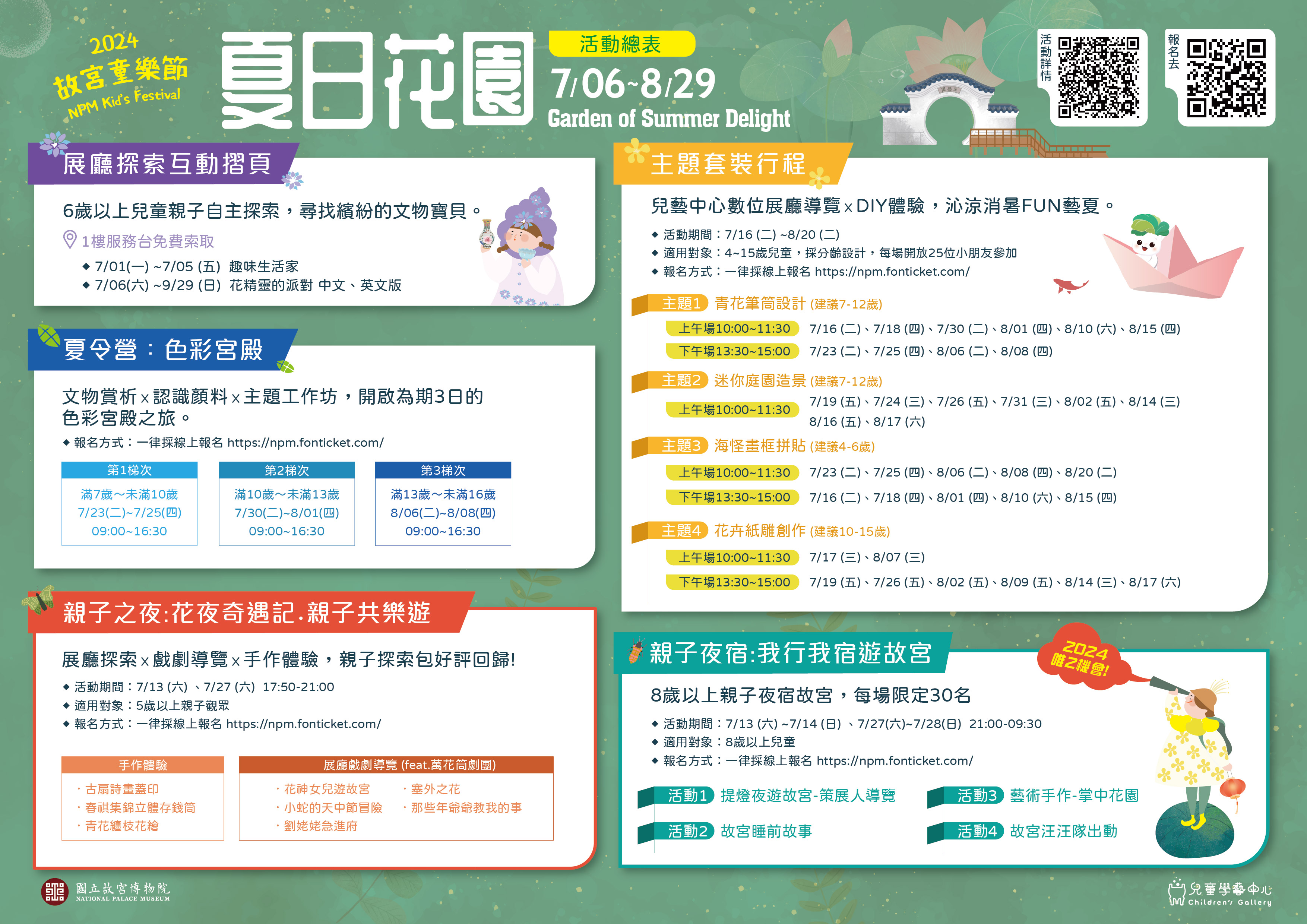 故宮「皇帝的移動花園」展覽 結合親子暑期與熱門夜宿故宮活動【圖 / 梅花新聞網】