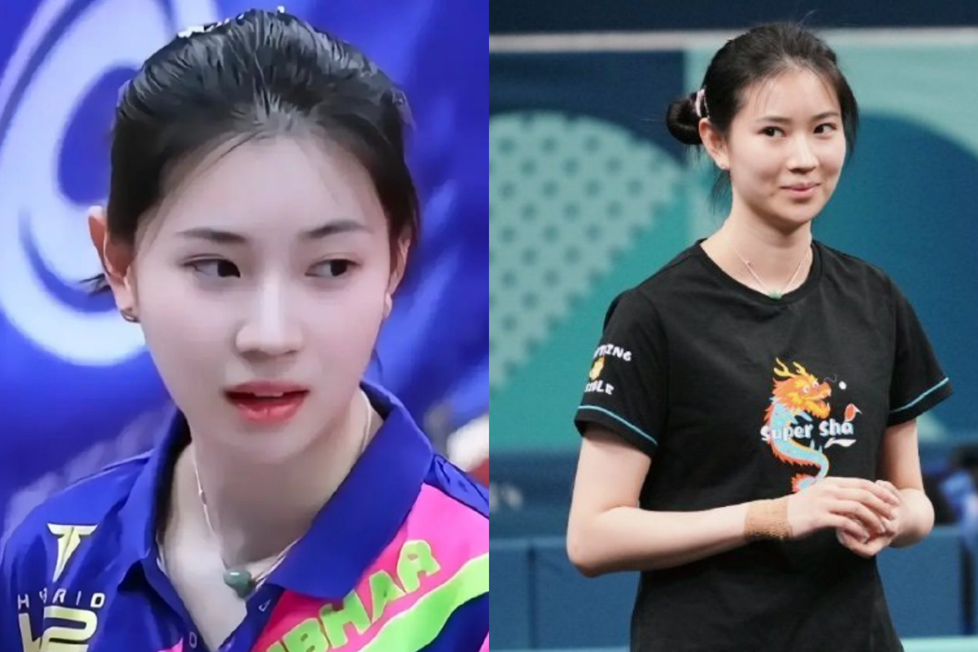 23歲的王添藝身高176公分，有大陸桌壇第一美女之稱。圖/取自新浪網、王添藝微博 